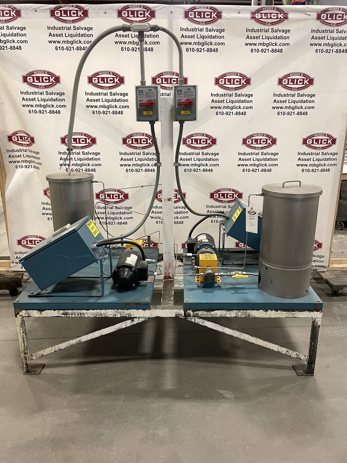 Parker Hannifin 60-20000-2136-4 Dual 10 Gallon SS Additive Metering Pump System