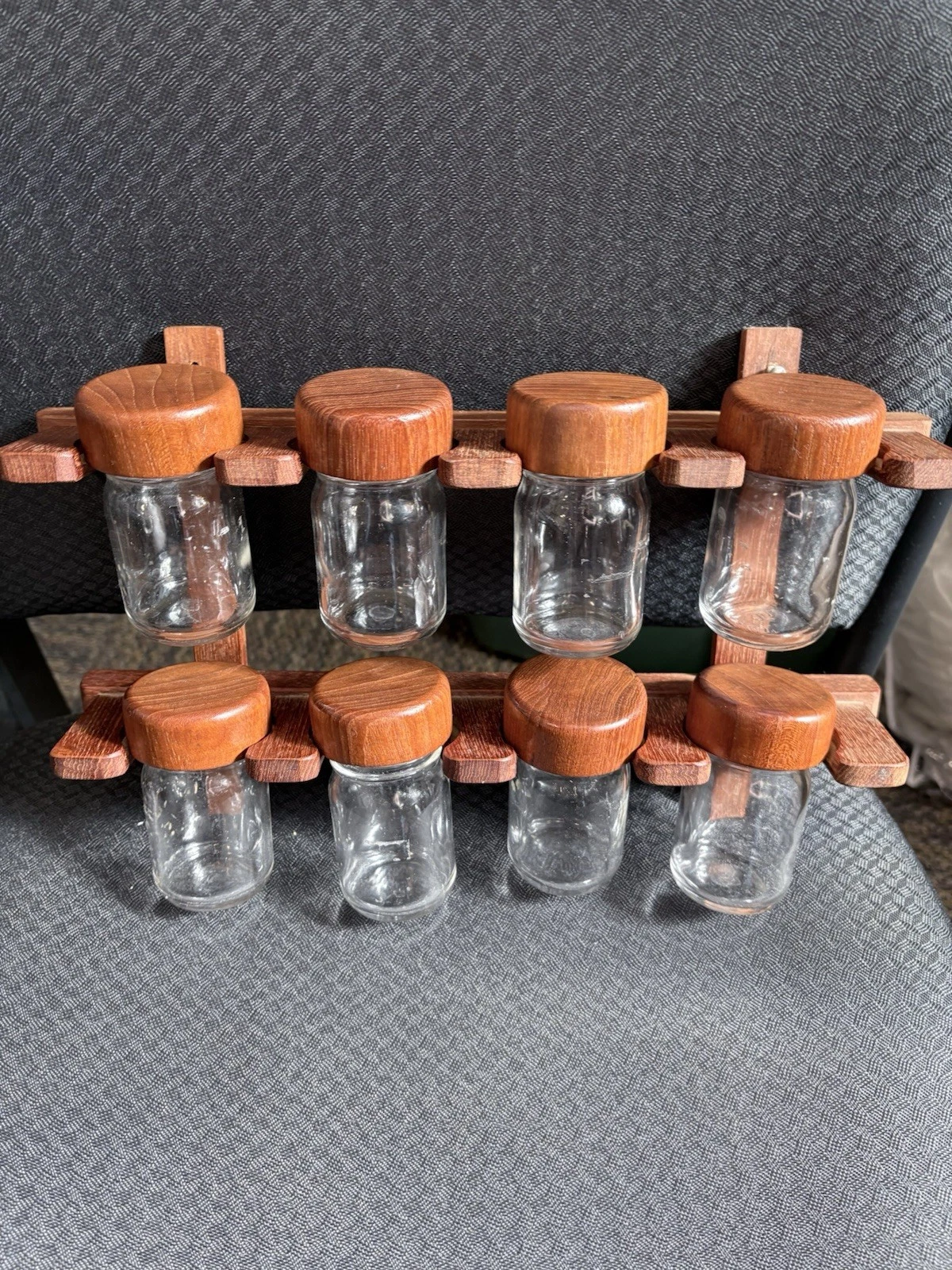 teak spice rack