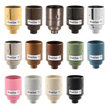 E27 Lamp Holder Edison ES Light Bulb Socket 10mm or 1/2" Bottom Mount UK ElekTek