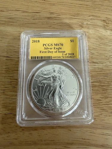 2018 PCGS MS70 First Day Of Issue Gold Label 1 Of 2018