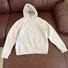 Nike Sportswear Club Fleece Men's Size M Pullover Hoodie - Creme