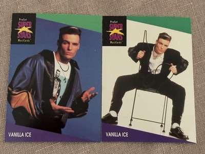 1991 Pro Set SuperStars MusiCards 2 Vanilla Ice Ice Baby Cards White Rapper