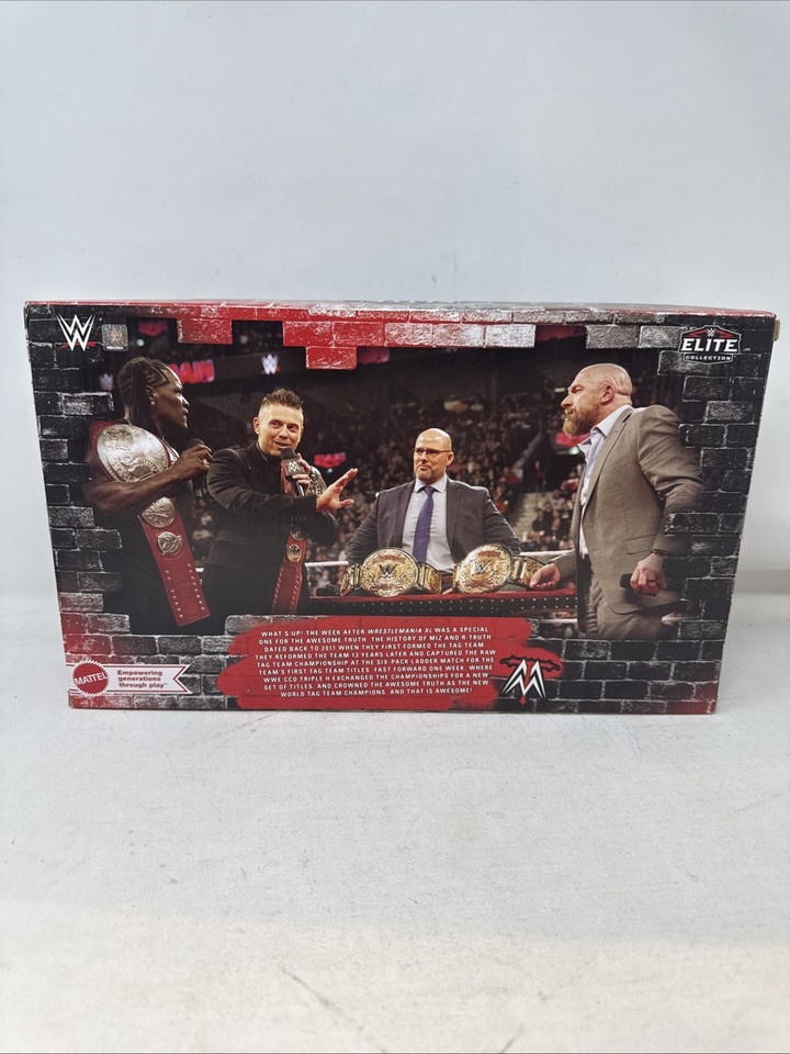 WWE Elite Awesome Truth 3 Pack The Miz R-Truth Triple H Walmart Mattel ...