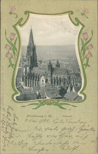 Ansichtskarte Freiburg i.B. Münster 1904 Jugendstil  (Nr.934)