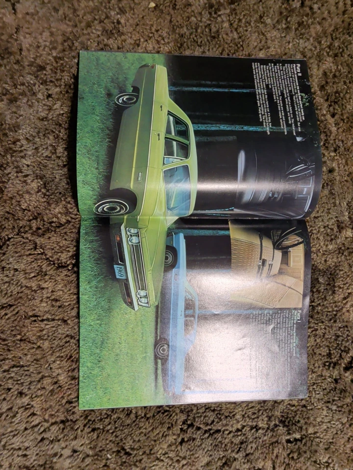 Folleto Plymouth Fury 1969 nuevo de Lote Antiguo Mopar Foto 4 de 4