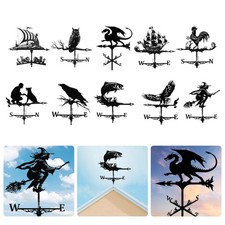 Wetterhahn Windrad Windspiel Metall Hahn Wetterfahne Windanzeige Garten Deko