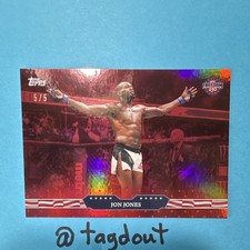 2026 Topps UFC Freedom 250 Jon Jones Red 5/5 Card #29
