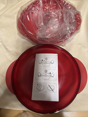 TUPPERWARE Microwelle Mikro-Fix 700 ml rot rund