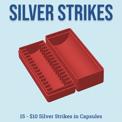 Casino $10 Silver Strike Capsule Box - 15 Slot - Silver Strike Collector