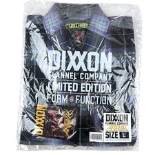Dixxon Flannel x Anthrax Spreading the Disease Mens LARGE Plaid Button Shirt