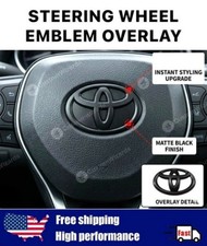 3D Blackout Steering Wheel Overlay Fit Tacoma...