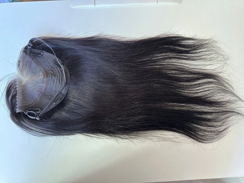 5.5英寸X6.3英寸横跨花边前盖100%人类发饰带12~18 — 第 4/4 张图片