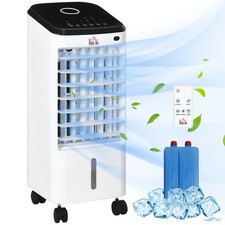 HOMCOM Raffrescatore Evaporativo 3 in 1 con 3 Modalità, 3 Velocità