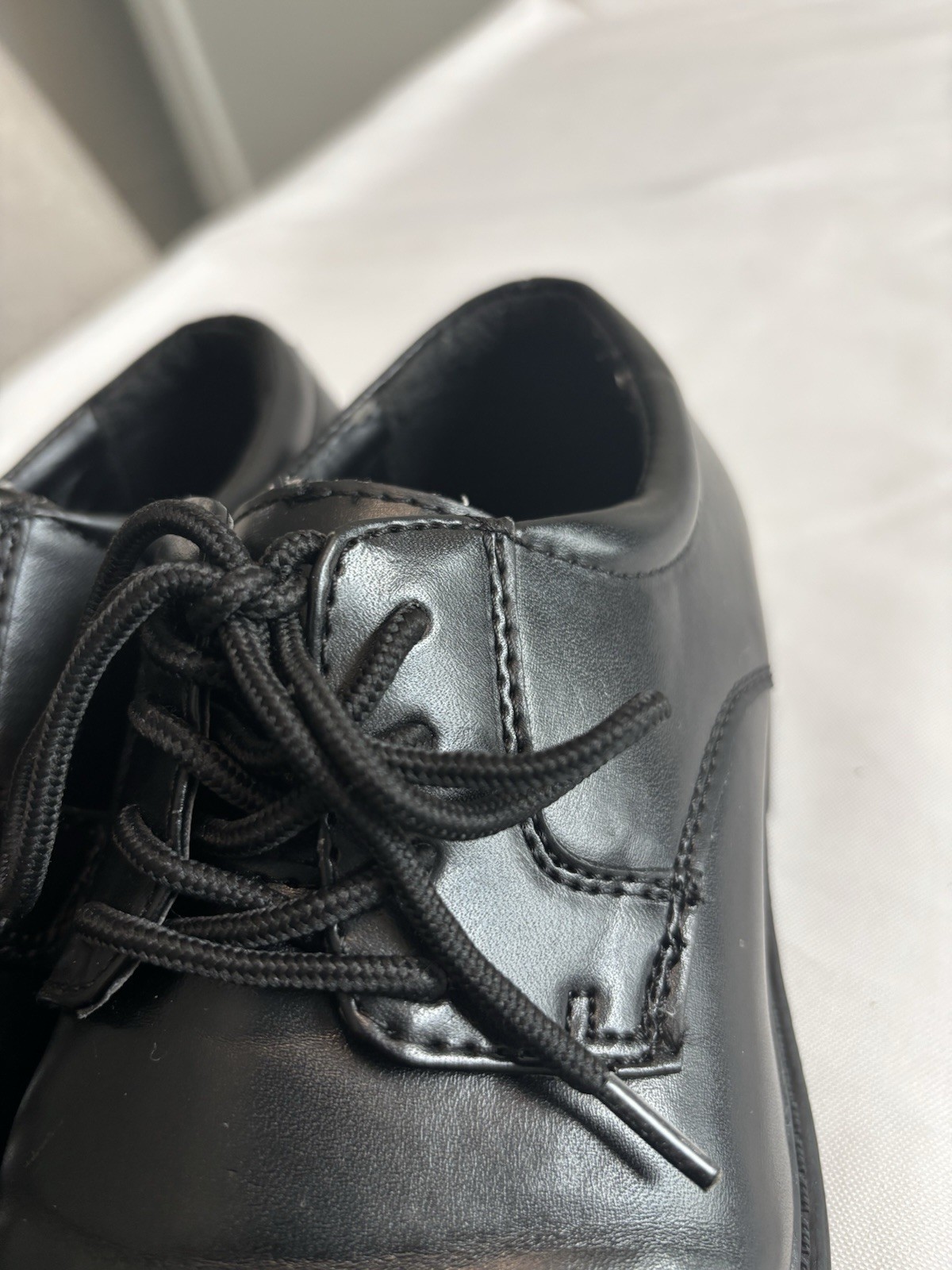 Boys Stacy Adams Black Oxfords Lace Up Size 5 M Big Kids Dress Shoes image 5