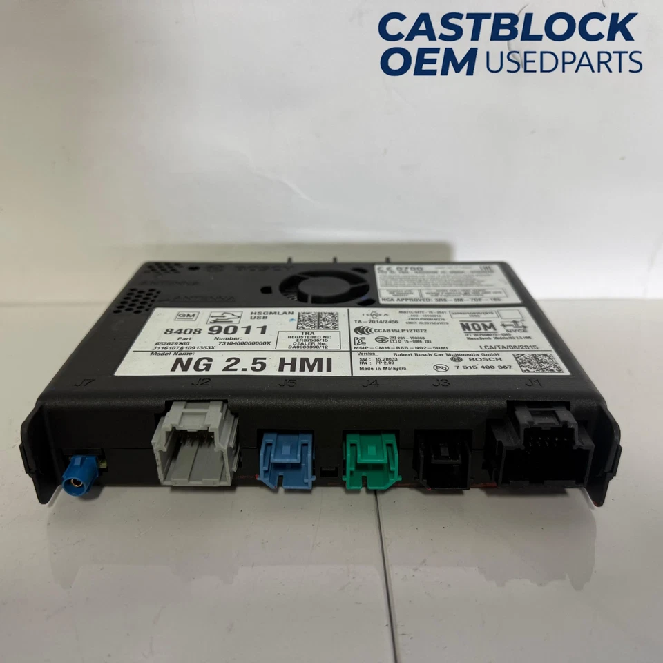 16-18 CHEVY GMC Cadillac Buick HMI MÓDULO DE INTERFAZ HOMBRE MÁQUINA 84089011 OEM Foto 4 de 4