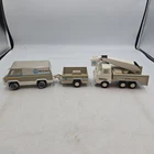 Vintage 1970s Tonka Bell System TELEPHONE REPAIR Van Trailer & Boom Bucket Truck