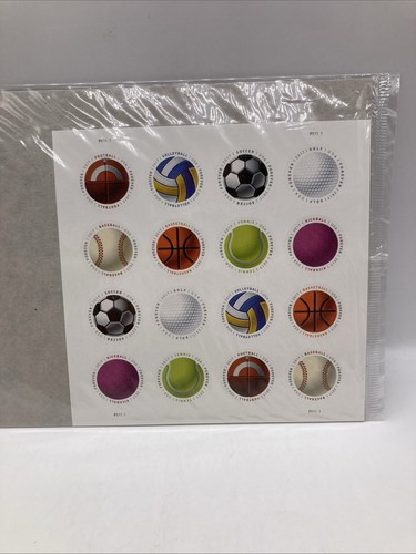 Have a Ball - Scheibe mit 15 Forever US Briefmarken Sport postfrisch versiegelt mit Karton