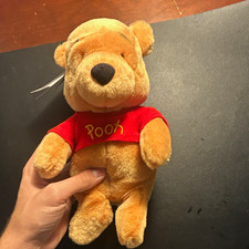 Disney Winnie the Pooh Plush Stuffed Animal Red Shirt Small 2002 MPN 43921