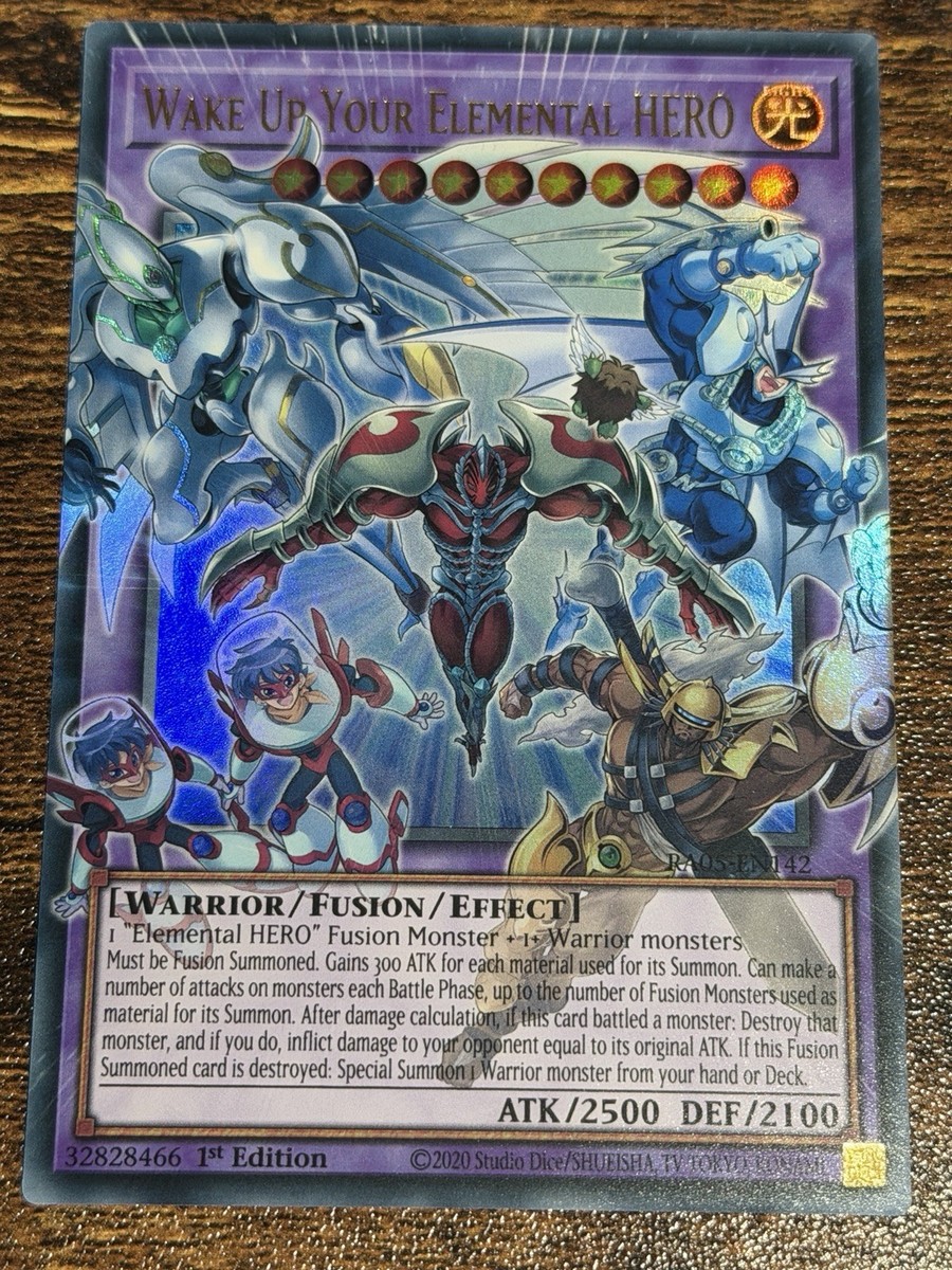Wake Up Your E・HERO EU版　オーバーフレームウルトラレア EURO* Wake Up Your Elemental HERO Overframe Ultra Rare RA05-EN142