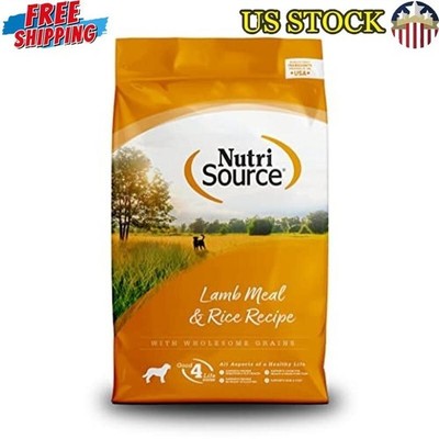 Adult Dry Dog Food Lamb Meal and Rice Grain Inclusive Formulas Nutrition 26LB