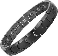 Magnetic Hematite Bracelets for Men Women 316L Stainless Steel Power Balance Ene
