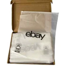 New 12 in x 15 in Frosted Zipper Clothing 50 Bags - Black Logo