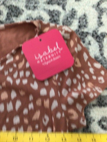 Isabel Maternity by Ingrid & Isabel Womens Print T Shirt Maternity Dress Sz XS - Picture 10 of 10