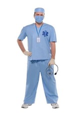 Halloween Costume Doctor MD Size plus xxl