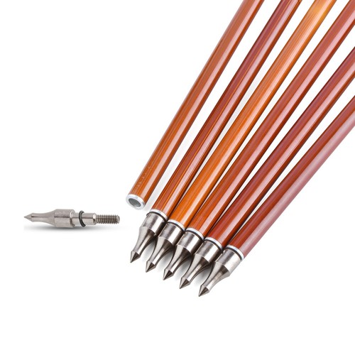 30" Carbon Arrows 4" Turkey Feather SP500 Archery Recurve Compound Bow Hunting - Picture 11 of 30
