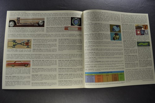 1963 Chevrolet Brochure Impala SS Belair Biscayne Wagon Excellent Original 63 - Picture 8 of 9