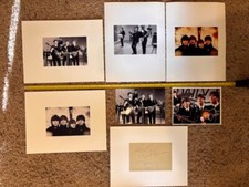 Twelve (12) Classic Vintage Beatles Photos + Copy of Original Signature Page