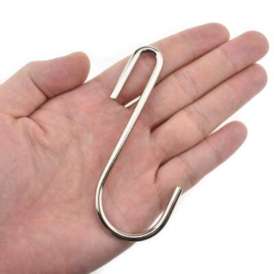 7 PCS Large S Hooks Heavy-Duty Metal Hanging Hooks for Pots Pans Tools Belts
