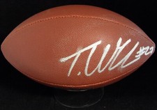 Tariq Woolen Signed Wilson MVP Tackifield Football JSA Authenticated Smudging