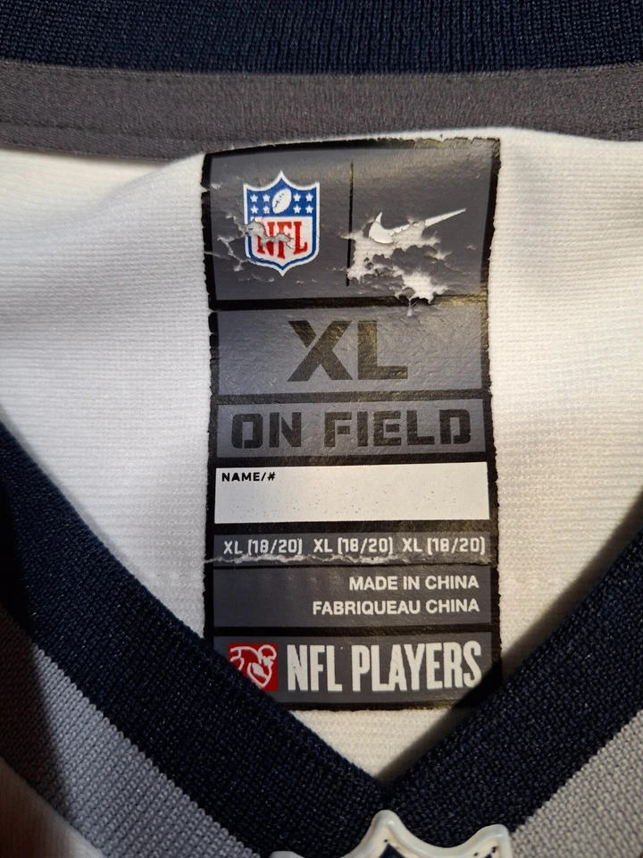 Nike New England Patriots 87 Rob Gronkowski On Field jersey youth White XL 18/20 Foto 3 de 4