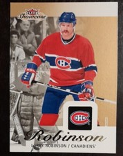 2013 - 2014 Fleer Showcase Larry Robinson Canadiens #49 Hockey Card