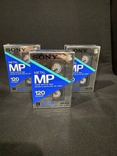 NEW SEALED SONY METAL MP 120 VIDEO 8 VIDEO CASSETTES 8mm CAMCORDER Lot Of 3