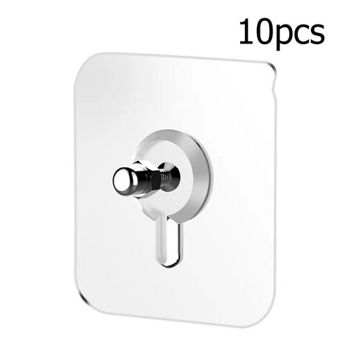 10 piezas pegatinas para tornillos, sin troquelado, clavos, ganchos, transparentes, para marco de fotos - Imagen 2 de 6
