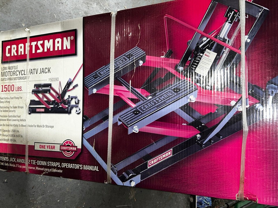 Craftsman 875.50190 / 1500Lbs Motorcycle ATV Hydraulic Jack New in Box