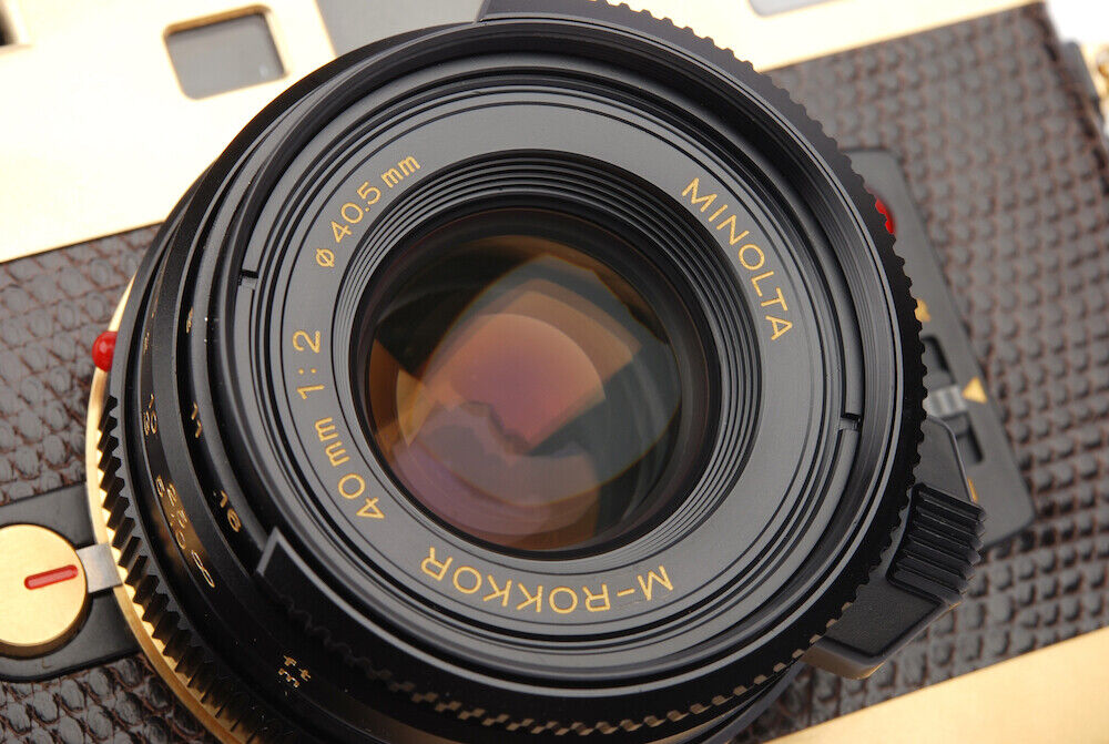 Unused Minolta CLE Gold Limited Film Camera+M-Rokkor 40mm f Unused Minolta CLE Gold Limited Film Camera+M-Rokkor 40mm f