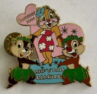 VINTAGE DISNEY M & P SUMMER 2004 CHIP AND DALE WITH CLARICE HULA DANCE LE 1000