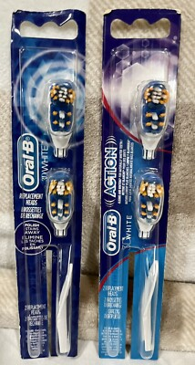 #ad Oral B CrossAction Power Dual Clean Electric Toothbrush Head Replacement 2 Packs $12.00