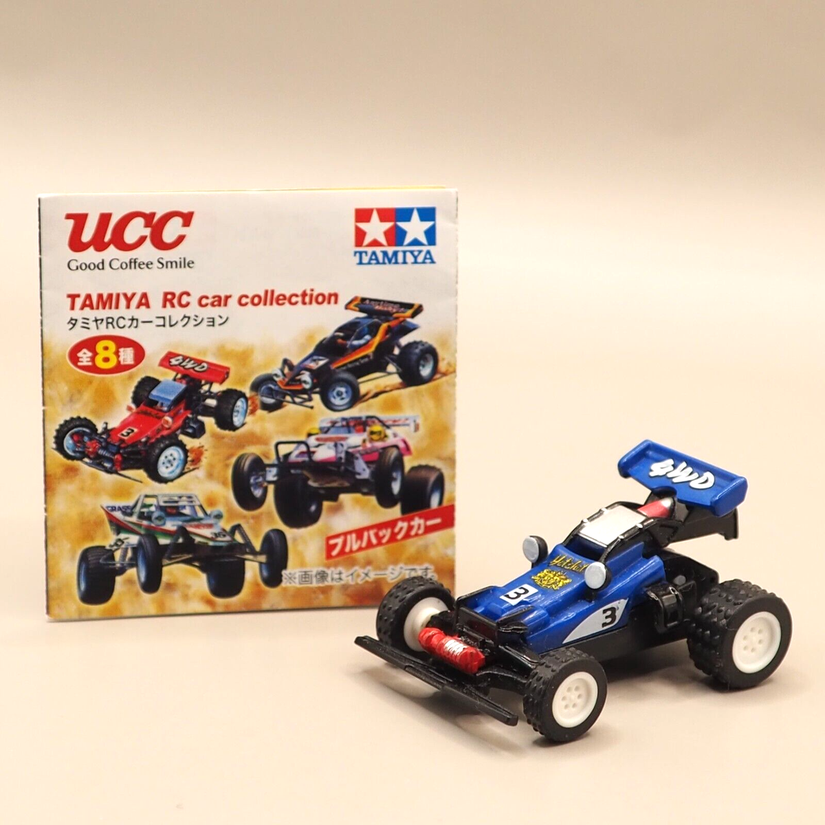 Hot Shot Blue TAMIYA RC Car Collection Pull Back Car UCC Japan