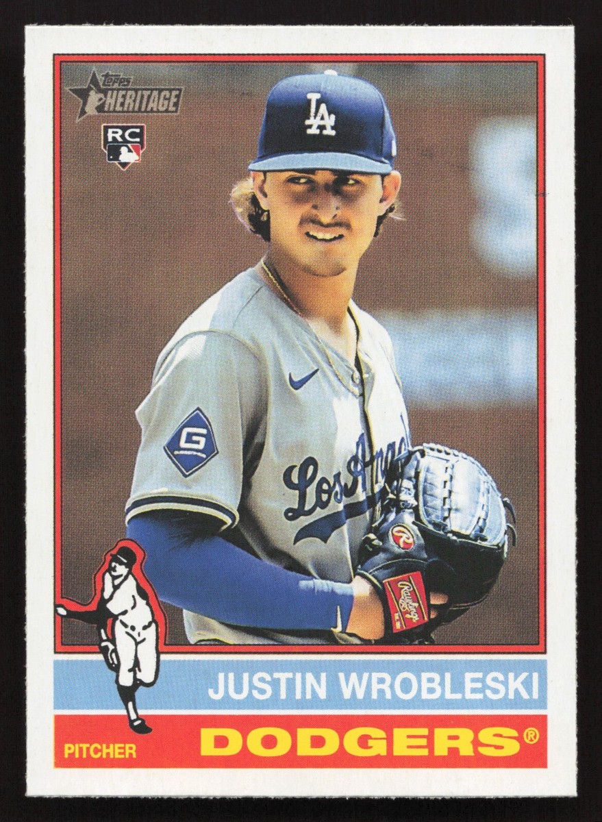 2025 Topps Heritage #319 Justin Wrobleski RC Rookie Card Los