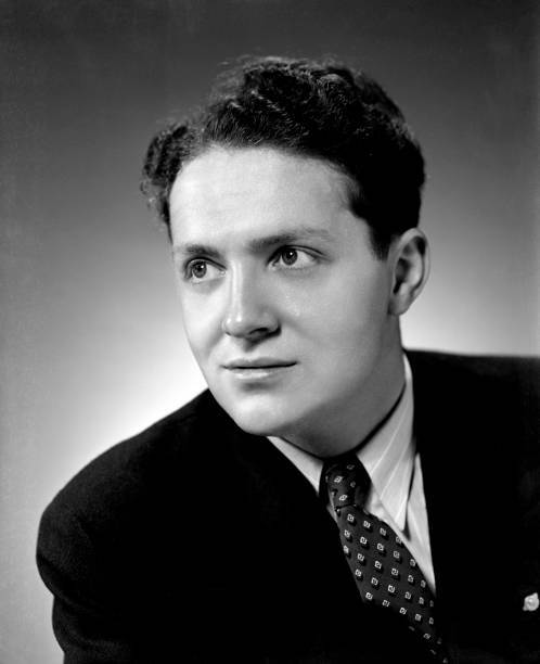 Dan Ryan Sings Portrait of Dan Ryan singer on Radio station WBBM 1940s Old Photo