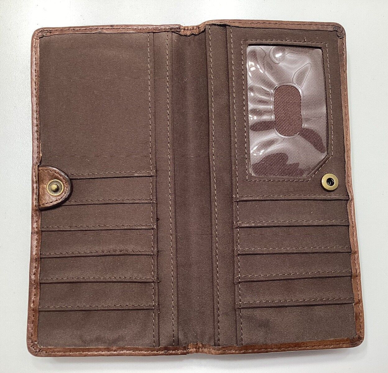 Fossil Patchwork Leather Wallet Flower - image 3