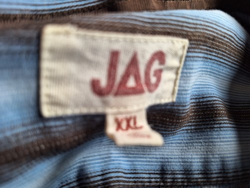 Jag Mens Shirt Size XXL Blue Long Sleeve Button-Down Collared Button-Up - Picture 2 of 4