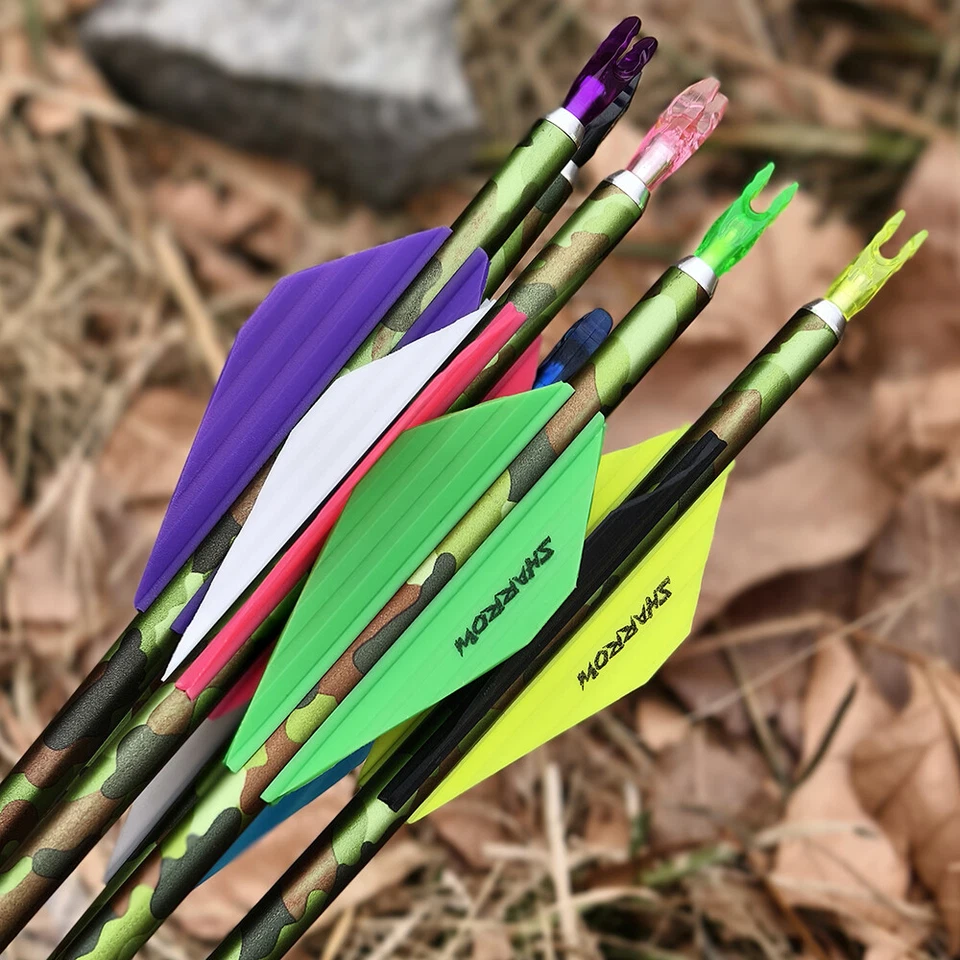 6/12 X 30'' Archery Arrow Pure Carbon Spine 340 ID6.2mm Bow Hunting Shooting - Image 2 of 4