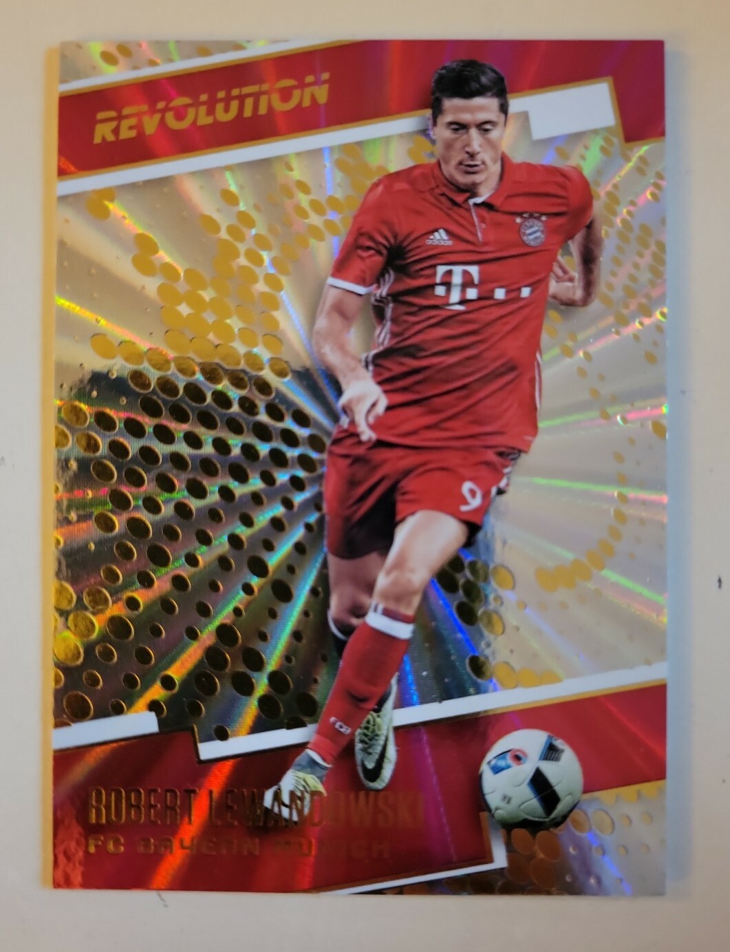 2017 Panini Revolution Soccer Sunburst #83 Robert Lewandowski Fc Bayern Munich🔥