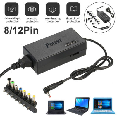 96W Universal Ladegerät Netzteil für Laptop Notebook AC/DC Ladekabel 12-24V