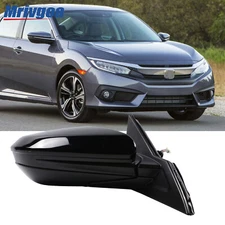Power Non-Heated Door Mirror for 2016-2021 Honda Civic Right Passenger Side